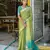 Pista color semi tussar silk saree with all over bandhani style butti weaves saree with blouse