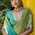 Pista color semi tussar silk saree with all over bandhani style butti weaves saree with blouse
