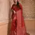 Maroon color banglori handloom raw silk with rich weaving pallu saree with blouse piece