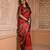Maroon color banglori handloom raw silk with rich weaving pallu saree with blouse piece