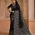Black color banglori handloom  silk blend with rich weaving pallu saree with blouse piece