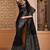 Black color banglori handloom raw silk with rich weaving pallu saree with blouse piece