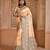 Cream color banglori handloom raw silk with rich weaving pallu saree with blouse piece