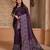 Purple banglori handloom raw silk with rich weaving pallu saree with blouse piece