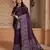 Purple banglori handloom raw silk with rich weaving pallu saree with blouse piece