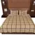 Polysilk Plain Checks Design Bed Cover Set