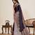 maroon satin silk blend saree with unstiched blouse