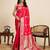 pink jacquard saree with unstiched blouse