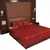 Polysilk Plain Checks Design Bed Cover Set