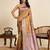 gold jacquard saree with unstiched blouse