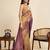 gold jacquard saree with unstiched blouse