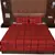 Polysilk Plain Checks Design Bed Cover Set