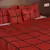 Polysilk Plain Checks Design Bed Cover Set