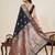 black jacquard saree with unstiched blouse