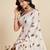 Soft cream chinon saree with unstiched blouse