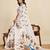 Soft cream chinon saree with unstiched blouse