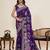 bengani cotton blend saree with unstiched blouse