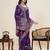 bengani cotton blend saree with unstiched blouse