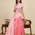 baby pink linen saree with unstiched blouse