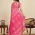 pink linen saree with unstiched blouse