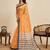 yellow linen saree with unstiched blouse
