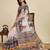 white linen saree with unstiched blouse