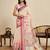 cream linen saree with unstiched blouse