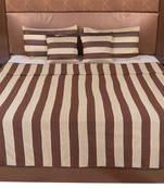 Polysilk Stripes Design Bed Cover Set