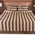 Polysilk Stripes Design Bed Cover Set