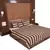 Polysilk Stripes Design Bed Cover Set