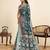 teal green soft art silk sarees with unstiched blouse