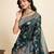 teal green soft art silk sarees with unstiched blouse
