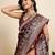maroon soft art silk sarees with unstiched blouse