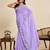 lavender georget soft saree with unstiched blouse