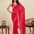red georget soft saree with unstiched blouse