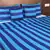 Polysilk Stripes Design Bed Cover Set