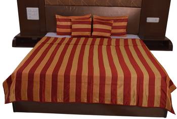 Polysilk Stripes Design Bed Cover Set 1