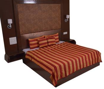 Polysilk Stripes Design Bed Cover Set 2
