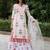 Red hand block printed cotton dobby gharara suit- set of 3