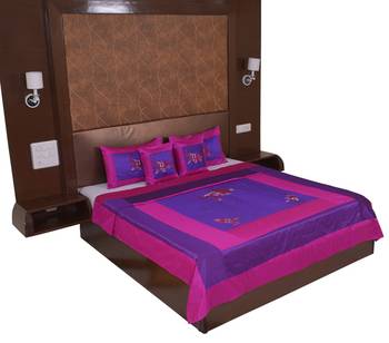 Polysilk Embroidered Bed Cover Set 2