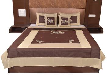 Polysilk Embroidered Bed Cover Set 1