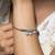 Heart charms silver kada