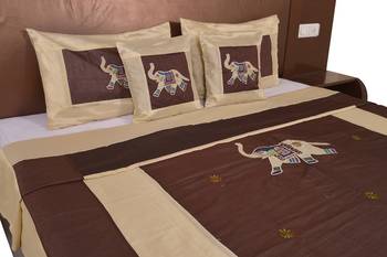 Polysilk Embroidered Bed Cover Set 4