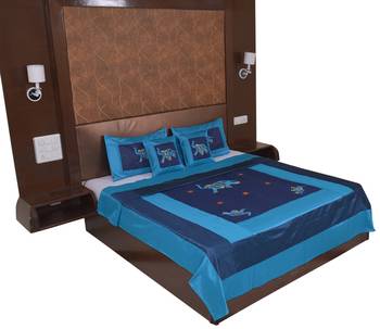 Polysilk Embroidered Bed Cover Set 2