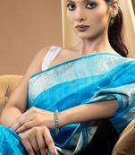 Turquoise silver kada