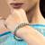 Turquoise silver kada