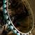 Turquoise silver kada
