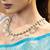 Golden charm silver necklace