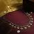 Golden charm silver necklace