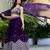 Purple Georgette Zari Sequence Ebroidery Work Semi Sttiched Lehenga Choli For Women